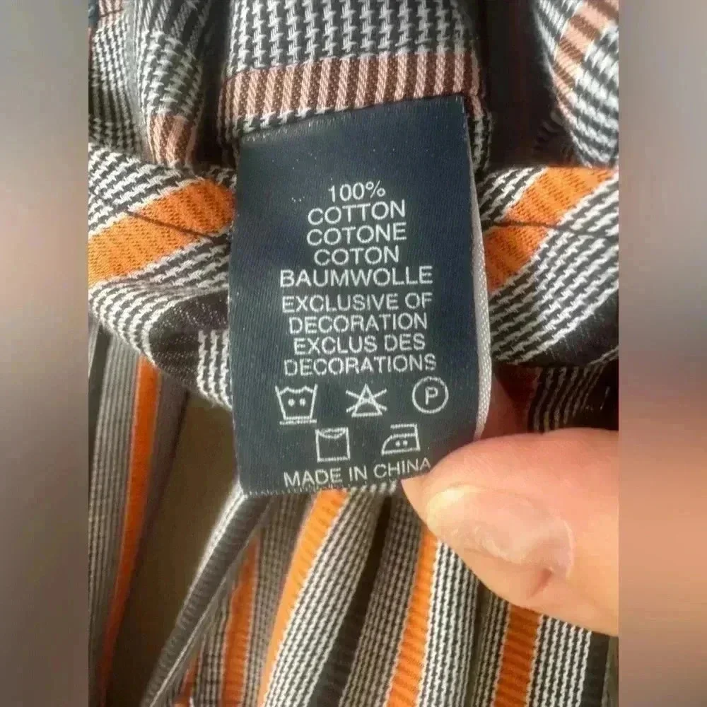 Robert Graham Button Down Dress Shirt Men's Long Sleeve Stripe Size M - Picture 12 of 16